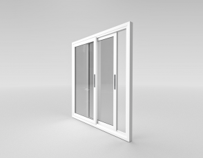 Двухстворчатое Пластиковое окно Deceuninck Space 76 1300x1400
